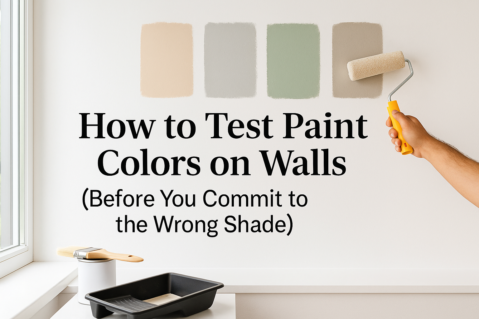 how to test paint colors on walls