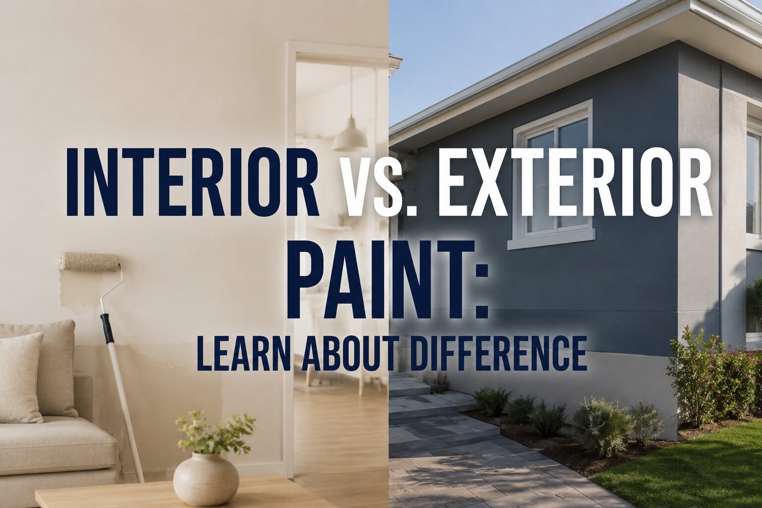Interior vs Exterior Painting