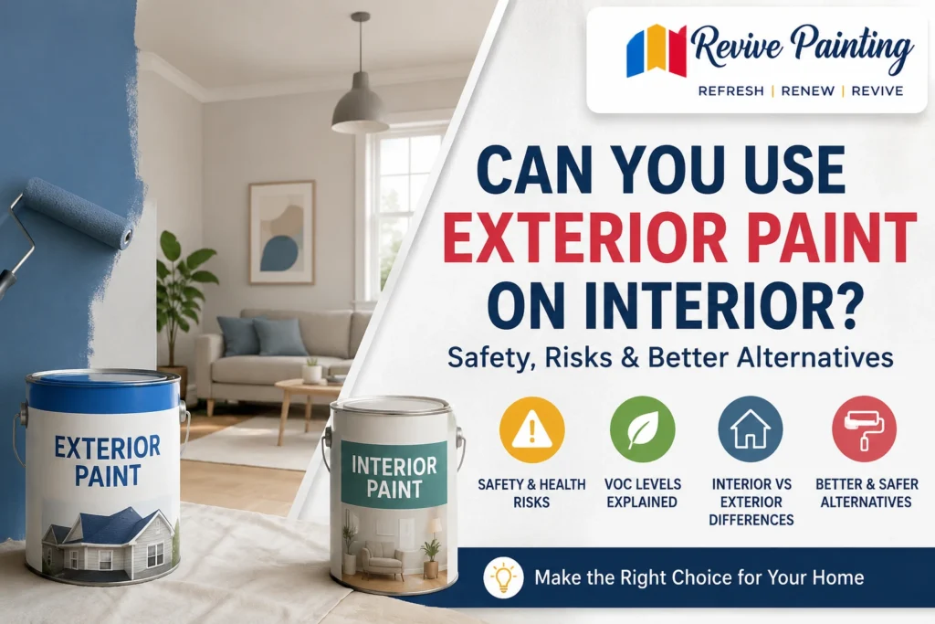 Can You Use Exterior Paint on Interior?